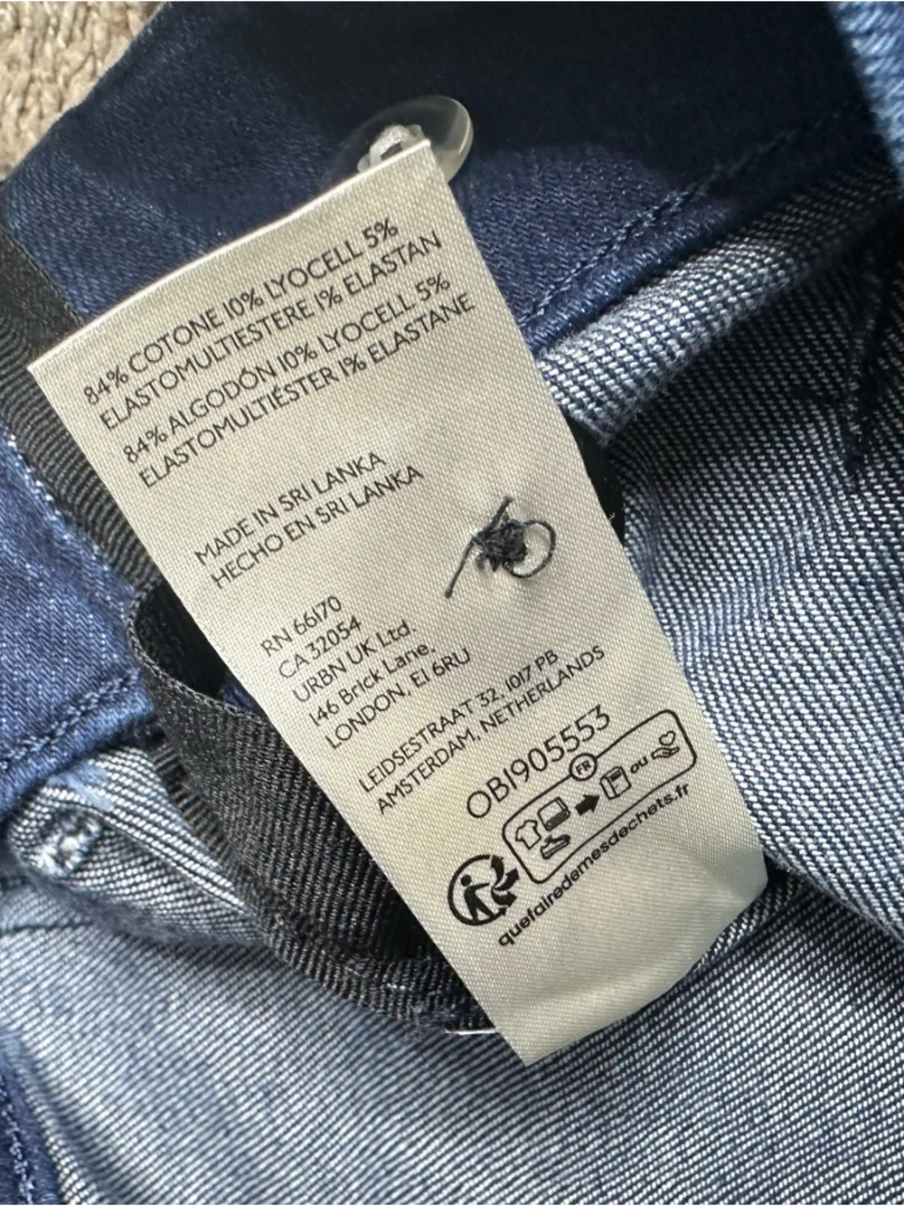 Maeve The Colette Crop High-Rise Wide-Leg Stretch Jeans 28 6 Dark zipper sides - Picture 9 of 13